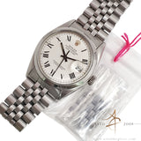 Rare Rolex Datejust 16000 White Buckley Dial Vintage Watch (1979)