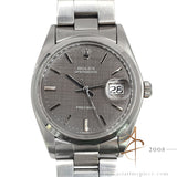 Rare 1975 Rolex Oysterdate Precision 6694 Grey Linen Dial