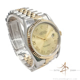 Rolex Datejust 16233 Champagne Roman Dial No Pinhole (1994)
