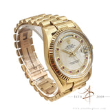 Rare 1994 Rolex President Day Date 18238 Ruby String Diamond Mother of Pearl Dial