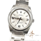 New Old Stock 2015 Rolex Oyster Perpetual 34 Ref 114200 Silver Dial