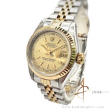 Rolex Datejust Ladies 69173 Champagne Dial Vintage Watch (1989)