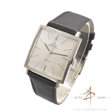 Omega DeVille 18K White Gold Square Vintage Watch