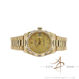 Rare Rolex Datejust 31 Midsize President 68258 Diamond Bezel Dial in 18K (1993)