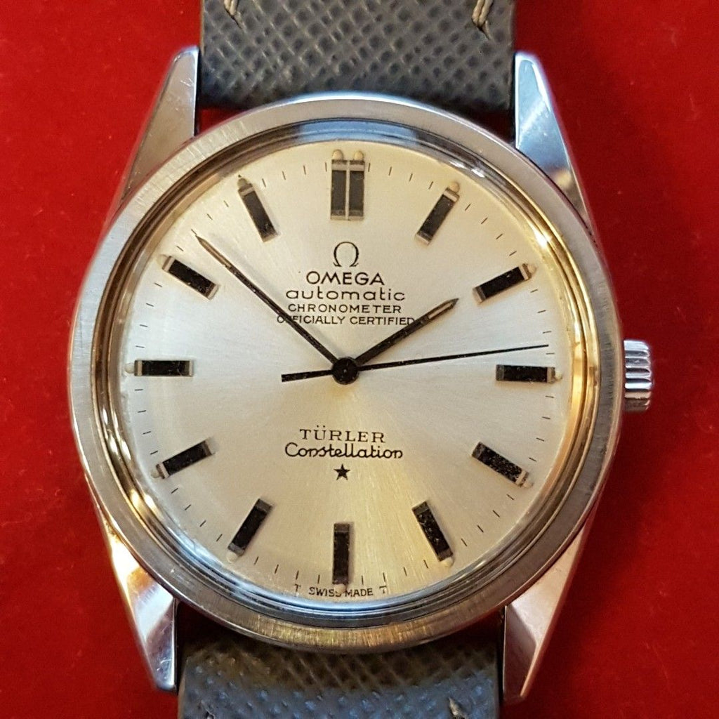 Omega Constellation Turler Automatic Silver Vintage Watch 1960s