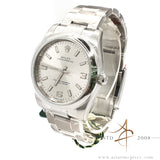 New Old Stock 2015 Rolex Oyster Perpetual 34 Ref 114200 Silver Dial