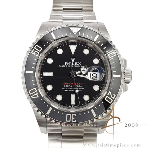 New Feb 2024 Rolex Sea Dweller 122600 Black Oystersteel 43mm Full Set