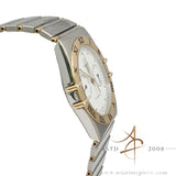 Omega Constellation Day Date Ref 3961080 Quartz Half Gold 32.5mm