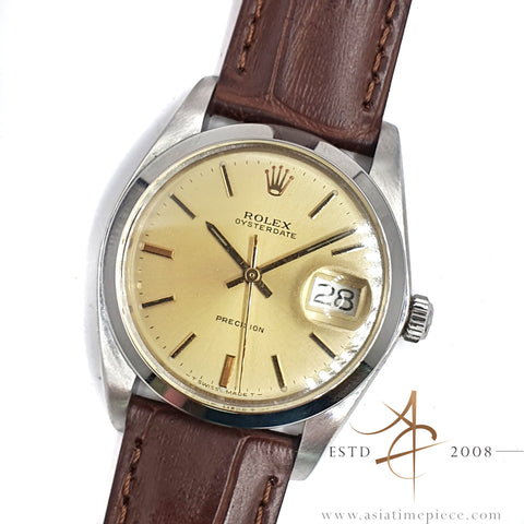 Rolex Oysterdate Precision 6694 Champagne Dial Vintage Watch (1973)