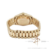 Rare Rolex Datejust 31 Midsize President 68258 Diamond Bezel Dial in 18K (1993)