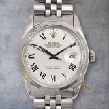 Rare Rolex Datejust 16000 White Buckley Dial Vintage Watch (1979)