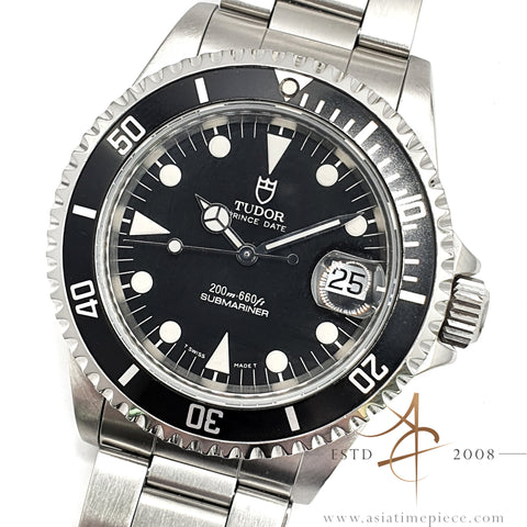 Tudor Prince Date Submariner 79190 Black on Bracelet (1997)