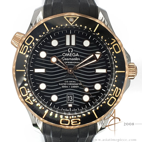 Omega Seamaster 300M Co-Axial Ref 210.22.42.20.01.002 18K Sedna Gold 42mm