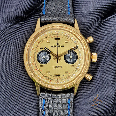 Wakmann Breitling Chronograph Cal 236 Vintage Watch