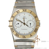 Omega Constellation Day Date Ref 3961080 Quartz Half Gold 32.5mm