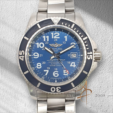 Breitling SuperOcean II Ref A17392 Blue in 44MM