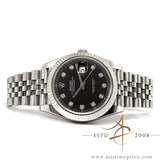 Full Set Rolex Datejust 41 Ref 126334 Black Diamond Dial on Jubilee Bracelet (2021)
