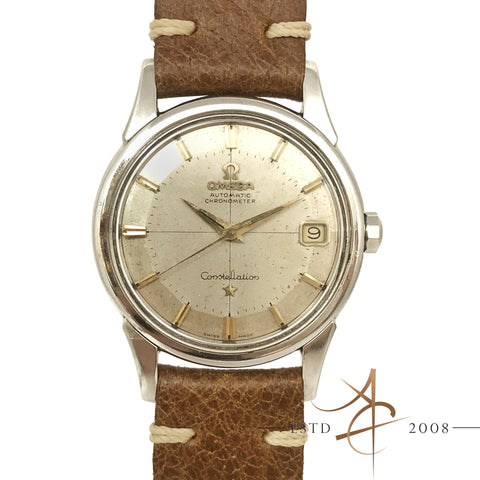 Omega Constellation Pie Pan Crosshair Dial Automatic Chronometer Vintage Watch (Year 1961)
