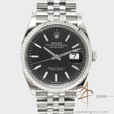 Rolex Datejust 36 Ref 126234 Black Dial Jubilee Bracelet 2020 Full Set
