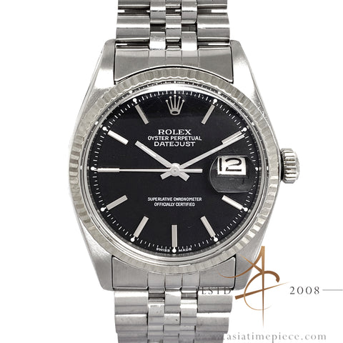 Rare Rolex Datejust 1601 Slate Grey Dial Vintage Watch