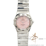 Omega Constellation Pink Mother of Pearl Diamond My Choice Quartz 1566.66.00