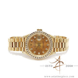 Rolex Lady Datejust Ref. 69178 Diamond Tropical Dial in 18K Vintage Watch (1989)