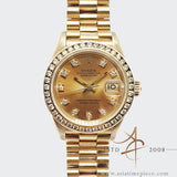 Rolex Lady Datejust Ref. 69178 Diamond Tropical Dial in 18K Vintage Watch (1989)