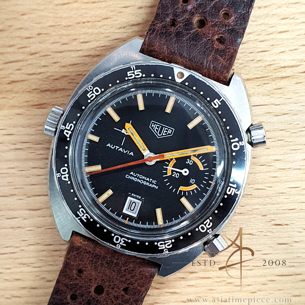 Heuer Autavia 1563 Calibre 15 Orange Boy Vintage Watch