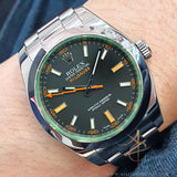 Rolex Milgauss Black Green 116400GV Discontinued (2008)