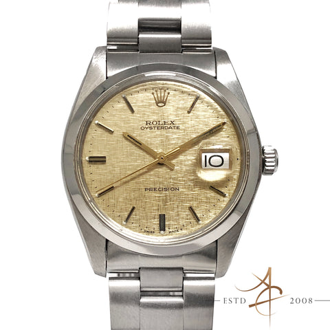 Rolex Oysterdate Precision Ref 6694 Linen Dial (Year 1979)