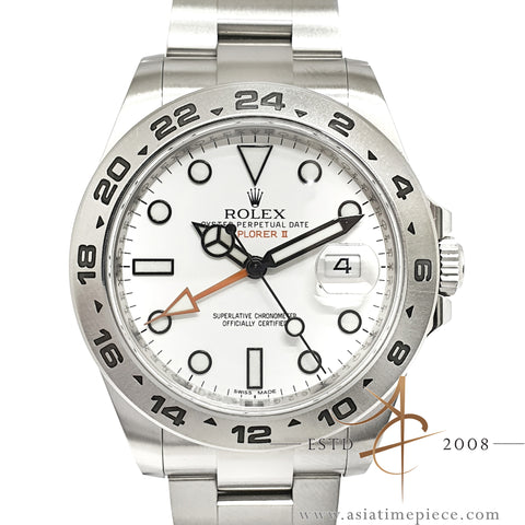 Full Set Rolex Explorer II Polar Ref 216570 Oystersteel in 42MM (2016)