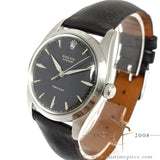 Rolex Precision 6424 Black Dial No Lume Vintage Watch (1963)