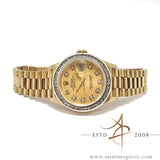 Rolex Lady Datejust Ref. 69178 Champagne Diamond Dial in 18K Vintage Watch (1991)