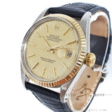 Rolex Datejust 16013 Champagne Linen Dial Vintage Watch (1982)