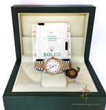 Rolex Oyster Perpetual Datejust 16233 White Roman Dial Vintage Watch (Year 1994)
