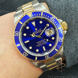 Rolex Submariner Date Blue 16613T Gold Steel No Pinhole (2003)