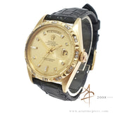 Rolex 1803 President Day Date Diamond Dial in 18K Gold Vintage Watch (1970)