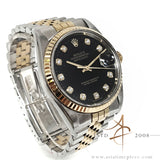 Rolex Datejust 16233 Diamond Black Dial (2000)