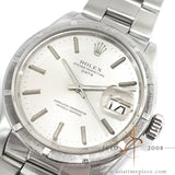 Rolex Oyster Date 1501 Engine Turned Bezel Vintage Watch (1960)