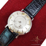 Rare Lecoultre Mystery White Gold Vintage Watch