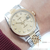 Rolex Datejust 16233 Diamond Computer Dial No Pinhole (1996)