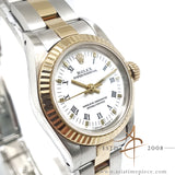 Rolex Oyster Perpetual Ladies 67193 White Roman Dial (1991)