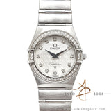 Omega Constellation Ladies Mother Of Pearl Diamond Quartz 14587500