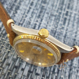 Rolex Oyster Perpetual Datejust Men Ref 1601 Linen Dial Watch (Year 1978)