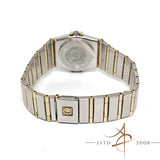 Omega Constellation 18K Gold Steel Quartz Ladies Watch