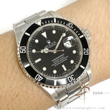 Rolex Submariner Date Black 16610 With Certificate (2002)