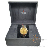 Tudor Classic Date 21013 Diamond Set Champagne Dial