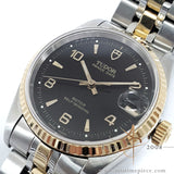 Tudor Prince Date Ref 72033 Black Arabic Dial Midsize (2000)