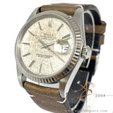Rolex Datejust 16234 Linen Dial Vintage Watch (1988)