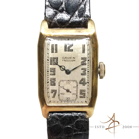 Gruen Precision 14K Gold Winding Vintage Watch